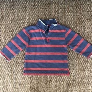 Mini Boden Half Zip Sweatshirt, Size 3/4